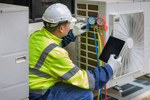 Professional Hvac technician working in Lansing, WV